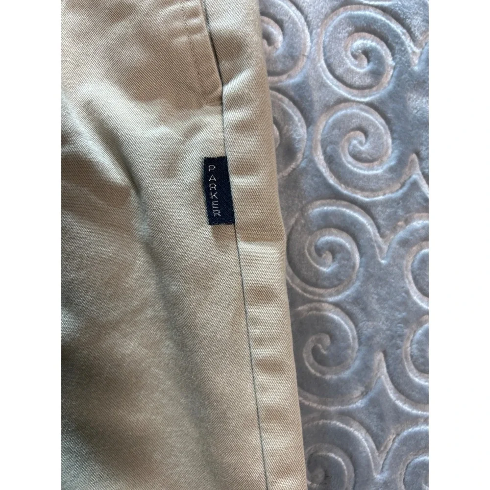 Parker Mens Khaki Pleated Shorts Size 31 Flat Front Casual Everyday **READ**‎
